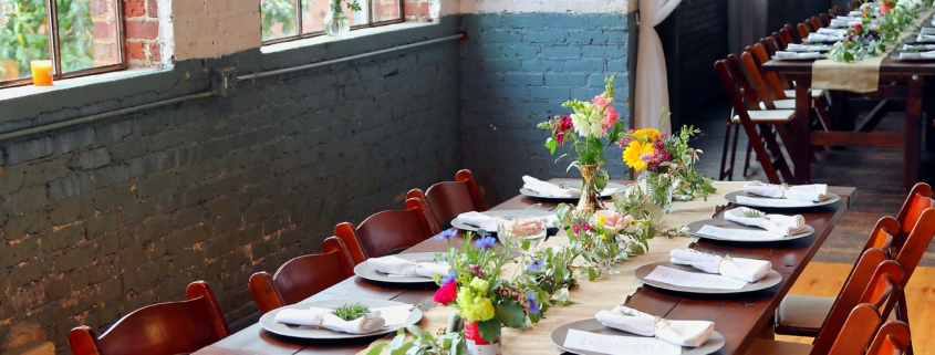 Spring table setting